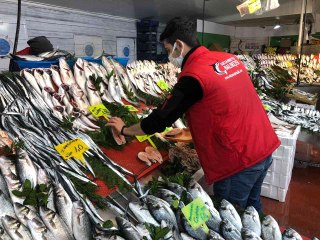 İstanbul'da etkili olan sis balık tezgahlarını vurdu