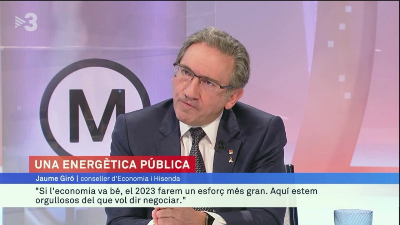 Giró pressiona la CUP: "Són uns pressupostos perquè com a mínim s'hi abstinguin"