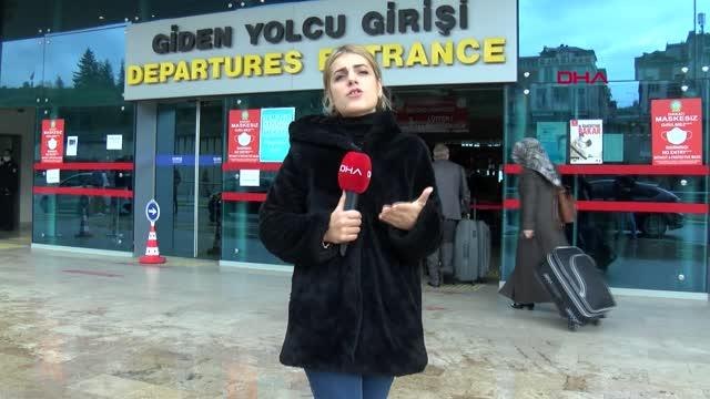 TRABZON'DA UÇUŞLARA RÜZGAR ENGELİ