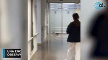 Una enorme rata se pasea a su antojo por la sala de observación del Hospital Clínico de Valencia