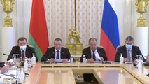 Rusya Dışişleri Bakanı Lavrov, Belaruslu mevkidaşıyla bir araya geldi