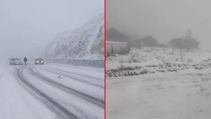 Descargar video: Meteoroloji'nin uyarıları sonrası kar yağışı etkili oldu! İstanbul'un yanı başı dahil bazı illerde kar kalınlığı 10 santimetreyi buldu