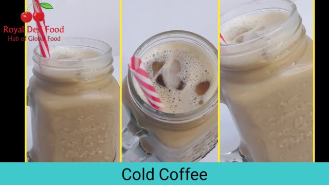 Iced Cold Coffee recipe | Coffee recipes | Cold coffee recipe | How to make iced cold coffee at home by royal desi food