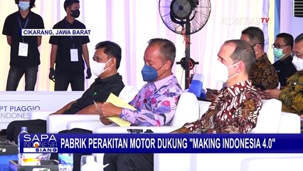 Menteri Perindustrian Resmikan Pembangunan Pabrik Motor Piaggio di Cikarang!