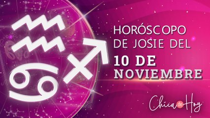 Horóscopo de hoy miércoles 10 de noviembre de Josie Diez Canseco