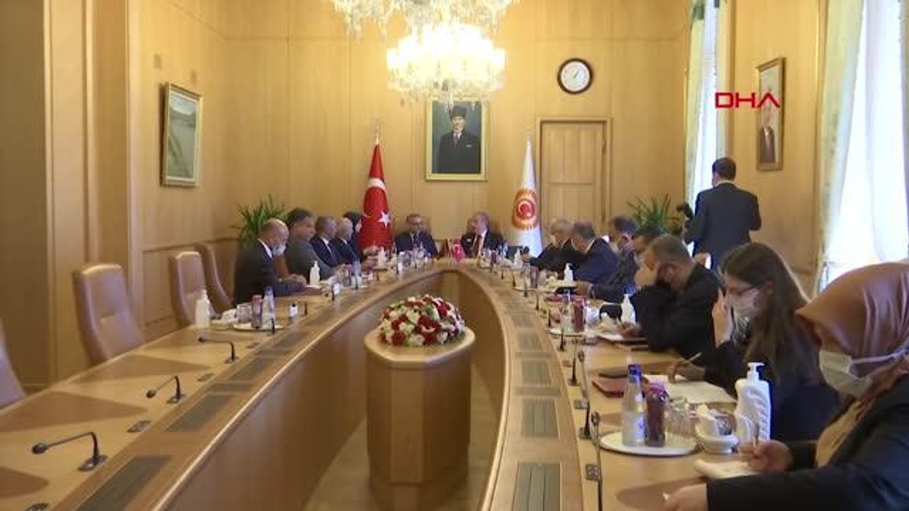 ANKARA-TBMM Başkanı Şentop, Libya Yüksek Devlet Konseyi Başkanı Halid El-Meşri ve beraberindeki heyeti kabul etti