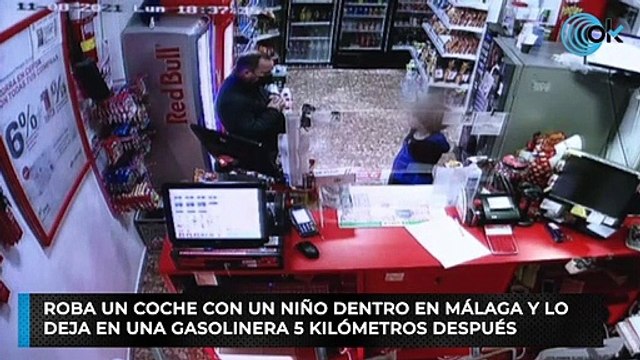 Roba un coche con un niño dentro en Málaga y lo deja en una gasolinera 5 kilómetros después