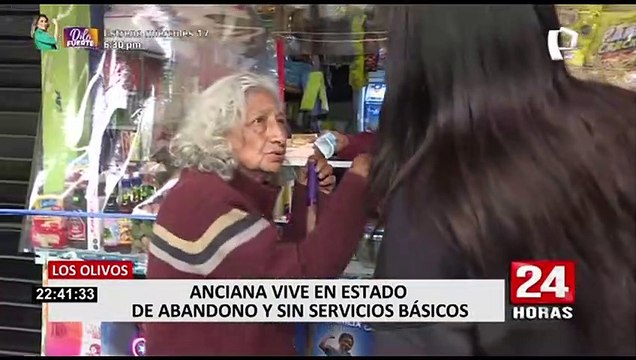 Los Olivos: vecinos piden ayuda para anciana que vive en estado de abandono y sin servicios básicos