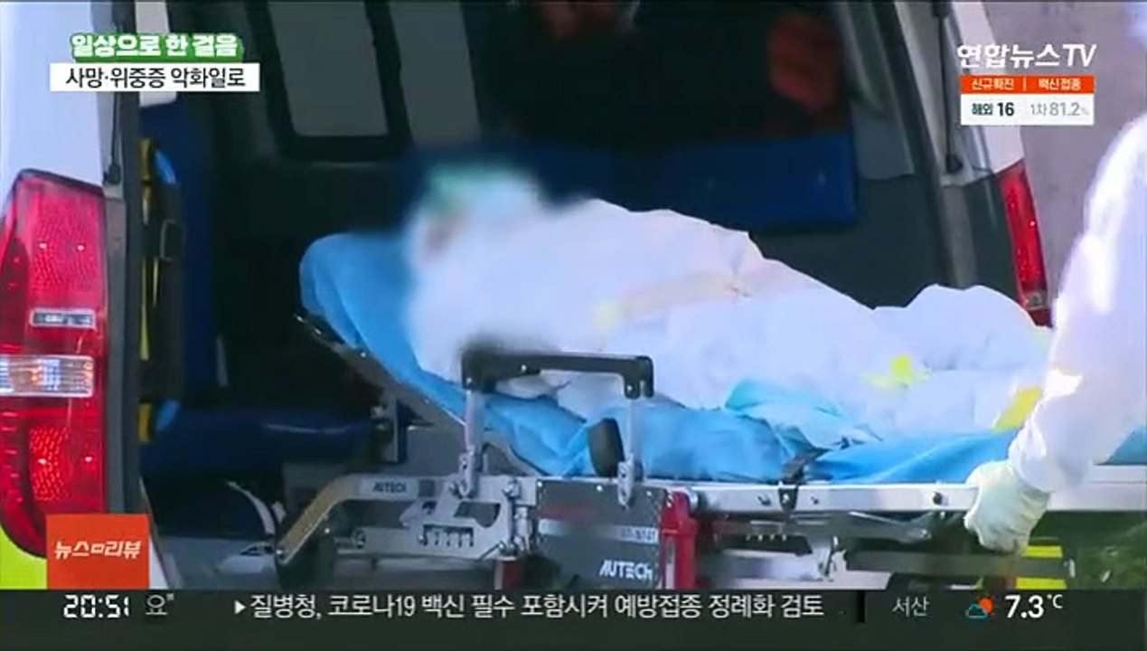 위중증 환자 사태 이래 최대…일상 회복 '경고등'