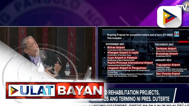 Duterte Legacy: 84 Airport Development and Rehabilitation projects, maisasakatuparan bago matapos ang termino ni Pres. Duterte