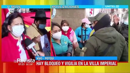 La ciudad de Potosí amanece con vigilias y bloqueos tras el fallecimiento de un movilizado
