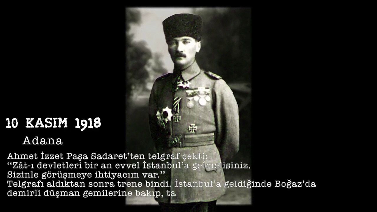 İstanbul Valiliği'nden 'Atatürk'ün hayatındaki diğer 10 Kasımlar' videosu