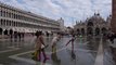 La place Saint-Marc de Venise sous les eaux en raison d'une nouvelle 