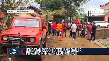 Jembatan Roboh, 335 Warga Di Garut Terisolir
