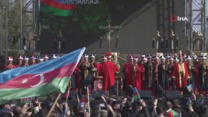 Bakü'de Mehteran Birliği, Zafer Günü'nde Azerbaycanlıları coşturdu