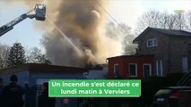 Incendie dans un entrepôt à Verviers