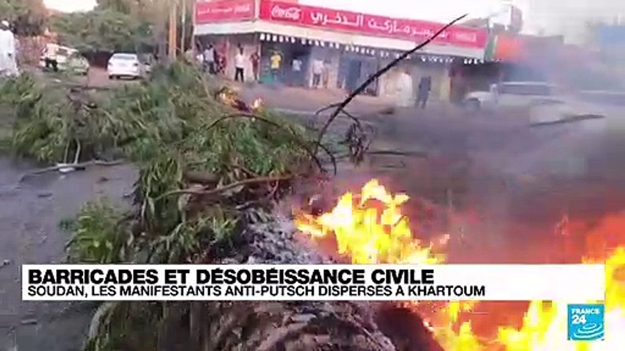 Soudan : barricades et désobéissance civile à Karthoum après le putsch militaire