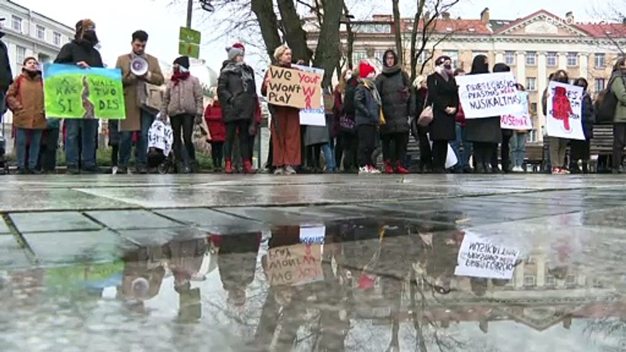 Anti-Pushback Proteste in Litauen