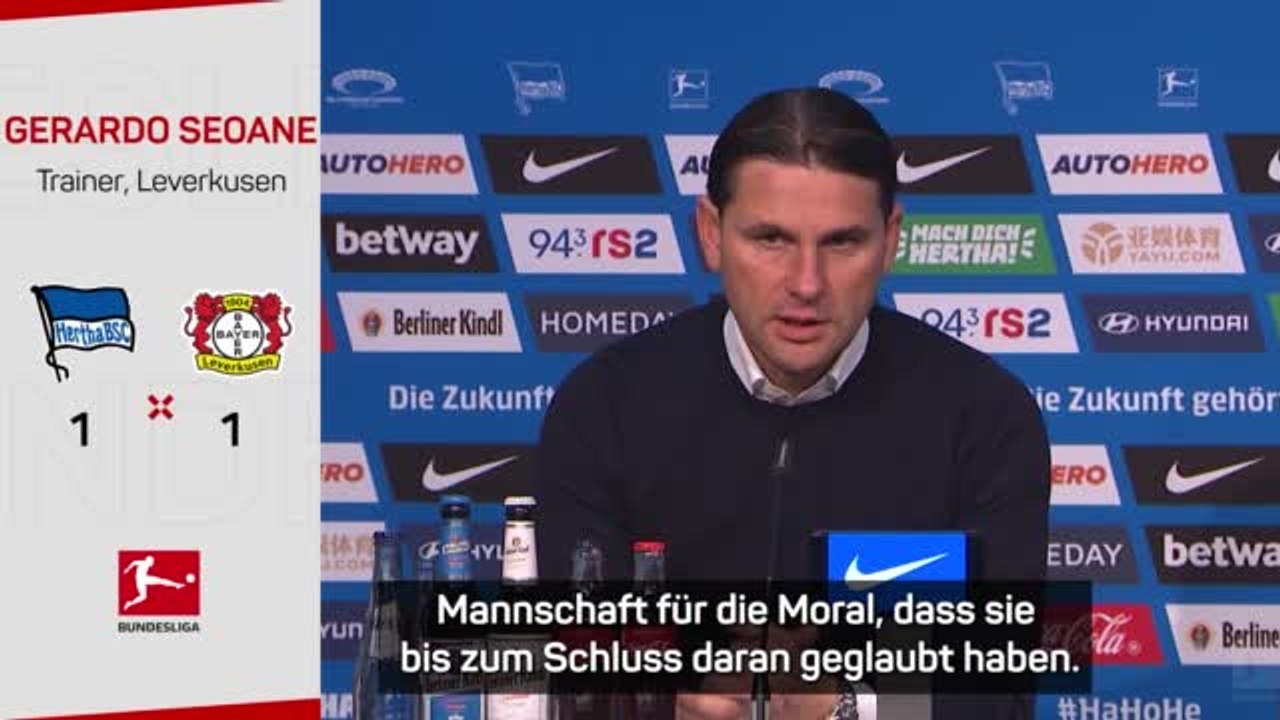 Seoane: Froh über Punkt, Wirtz-Entscheidung offen