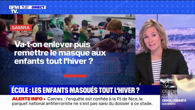 Covid-19: les enfants vont-ils être masqués tout l'hiver?