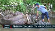 Warga Kediri Temukan Kepala Kala Dan Mahkota Kerajaan Di Sungai