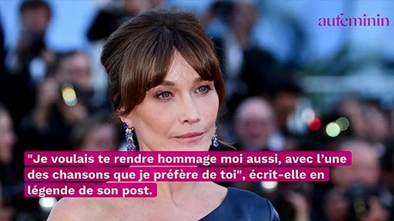 "Je dédie cette chanson à toute ta famille", le bel hommage de Carla Bruni à Johnny Hallyday
