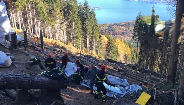 Stresa (VCO) - Tragedia Mottarone, ultimi lavori per rimozione cabina (08.11.21)