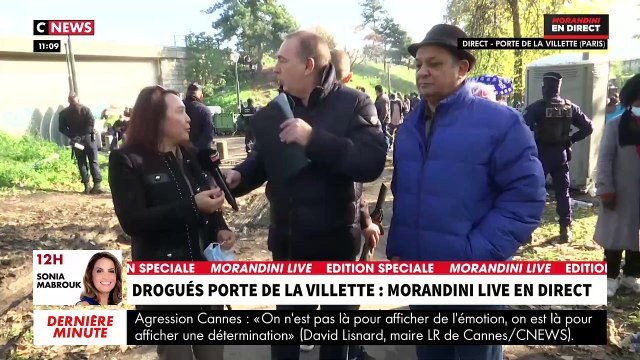Morandini Live porte de la Villette: En plein direct, une bagarre éclate dans le camp de toxicomanes devant les caméras de CNews - VIDEO