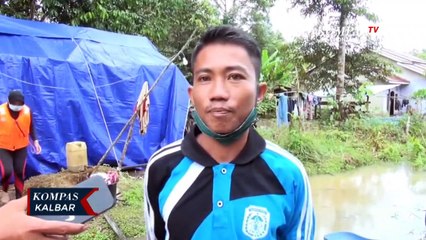 Banjir Meninggi, Warga Desa Mungguk Bantok Mengungsi ke Hutan