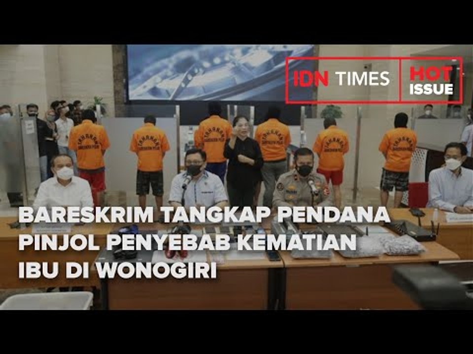 BARESKRIM TANGKAP PENDANA PINJOL PENYEBAB KEMATIAN IBU DI WONOGIRI