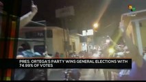 FTS 8:30 08-11: Pres. Ortega´s party wins general elections with 74, 99% of votes