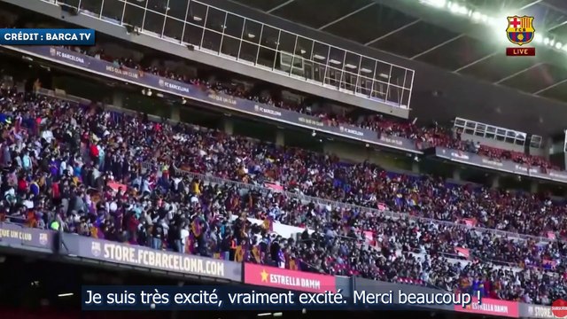 Des chants anti-PSG lors de la présentation de Xavi à Barcelone