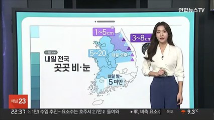[날씨클릭] 아침 출근길 기온 '뚝'…내일 전국 곳곳 비