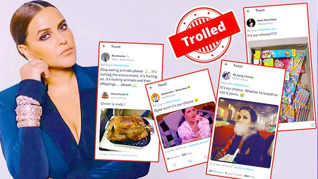 दिवाली पर पटाखे न जलाने की सलाह देने पर ट्रोल हुईं नेहा धूपिया