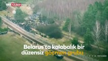 Düzensiz göçmenler Belarus-Polonya sınırında