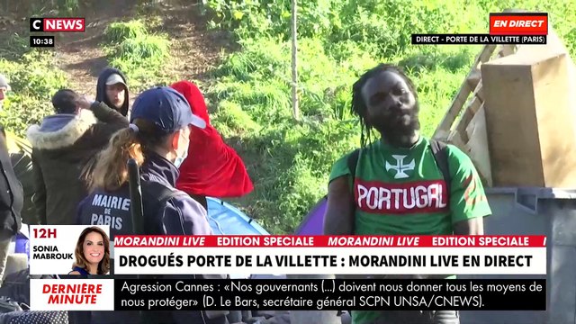 Porte de la Villette - Regardez l'intégralité de l'émission spéciale de Morandini Live en direct sur CNews depuis le parc où sont parqués des dizaines de toxicomanes - VIDEO