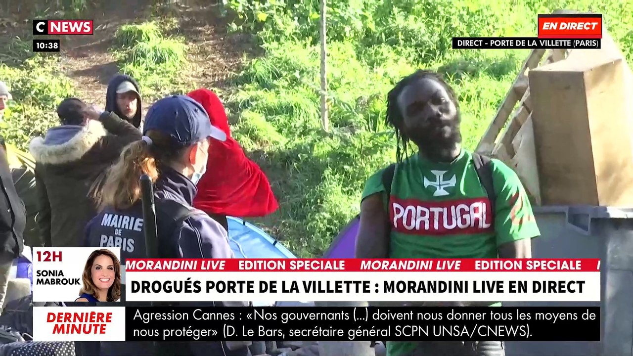 Porte de la Villette - Regardez l'intégralité de l'émission spéciale de "Morandini Live" en direct sur CNews depuis le parc où sont parqués des dizaines de toxicomanes - VIDEO