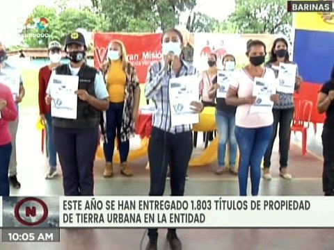 GMVV entregó 400 títulos de tierra urbana en el estado Barinas