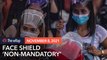 Face shields no longer required in Manila except in medical facilities