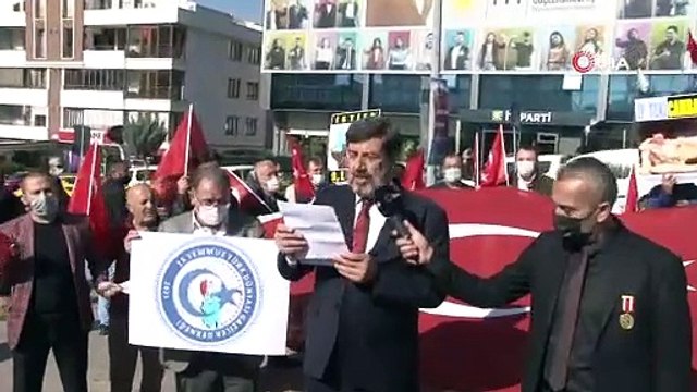İYİ Parti'nin küfürbaz milletvekili Lütfü Türkkan parti Genel Merkezi önünde protesto edildi