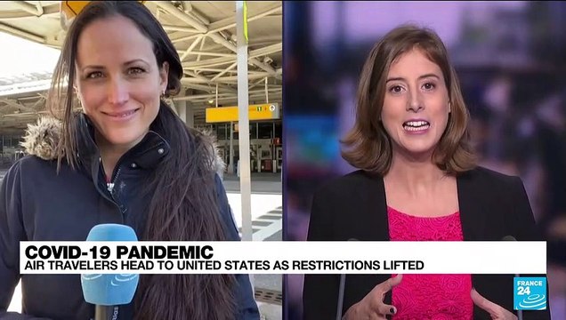International travellers head to the United States as flights reopen