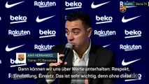 Xavi bei Vorstellung: 