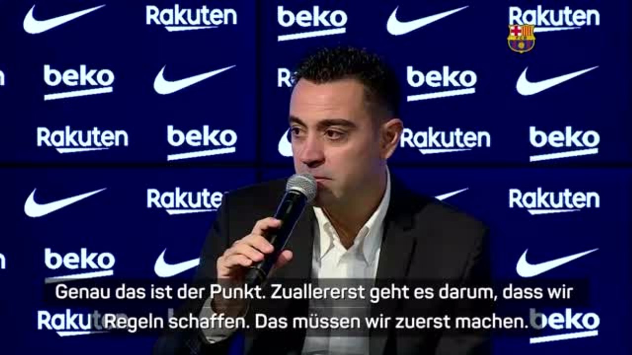 Xavi bei Vorstellung: 'Müssen Regeln schaffen'