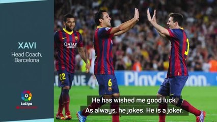 Download Video: Messi has wished new Barca boss Xavi good luck