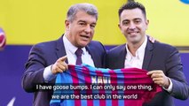 'Hurrah Barca!' - Xavi presented at Catalan club
