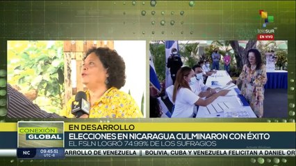 Conexion Global 08-11: Daniel Ortega junto al Frente Sandinista obtienen 74.99 % de votos