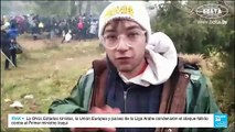 Cientos de migrantes trataron de cruzar la frontera entre Belarús y Polonia