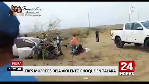 Piura: fatal accidente de taxi colectivo deja tres personas fallecidas