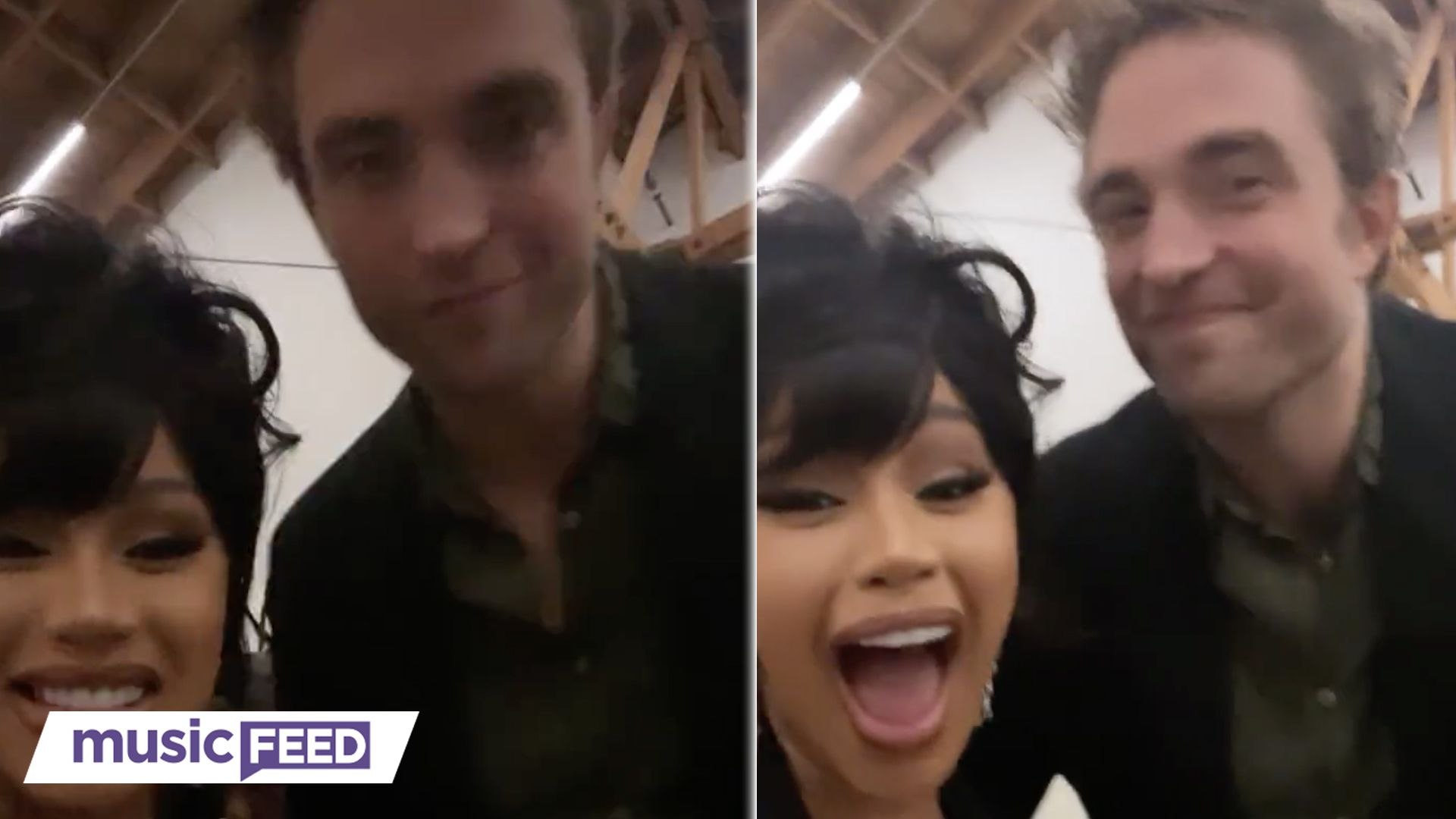 ⁣WATCH Cardi B FANGIRL Over MEETING Robert Pattinson!
