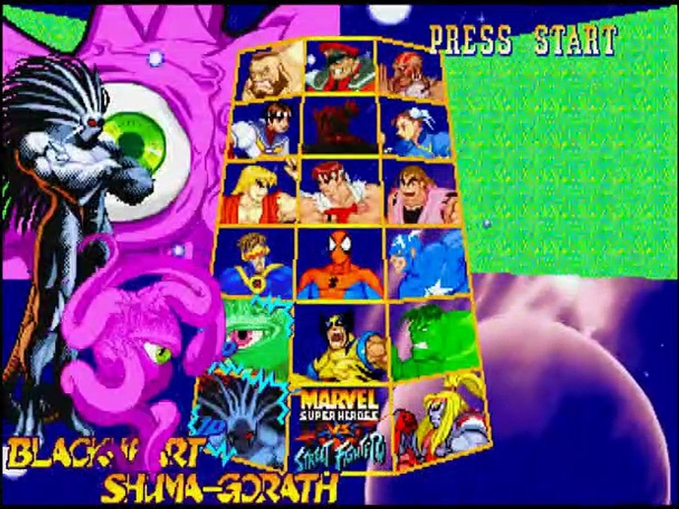 Marvel Super Heroes vs. Street Fighter online multiplayer - psx